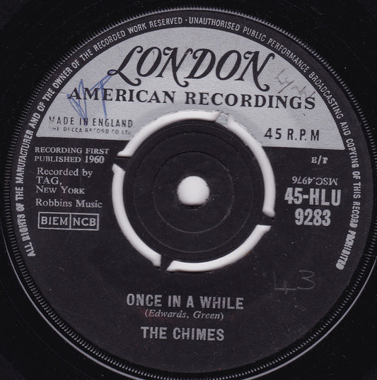 The Chimes - Once In A While (London 1961) 7" vinyl single G+/-