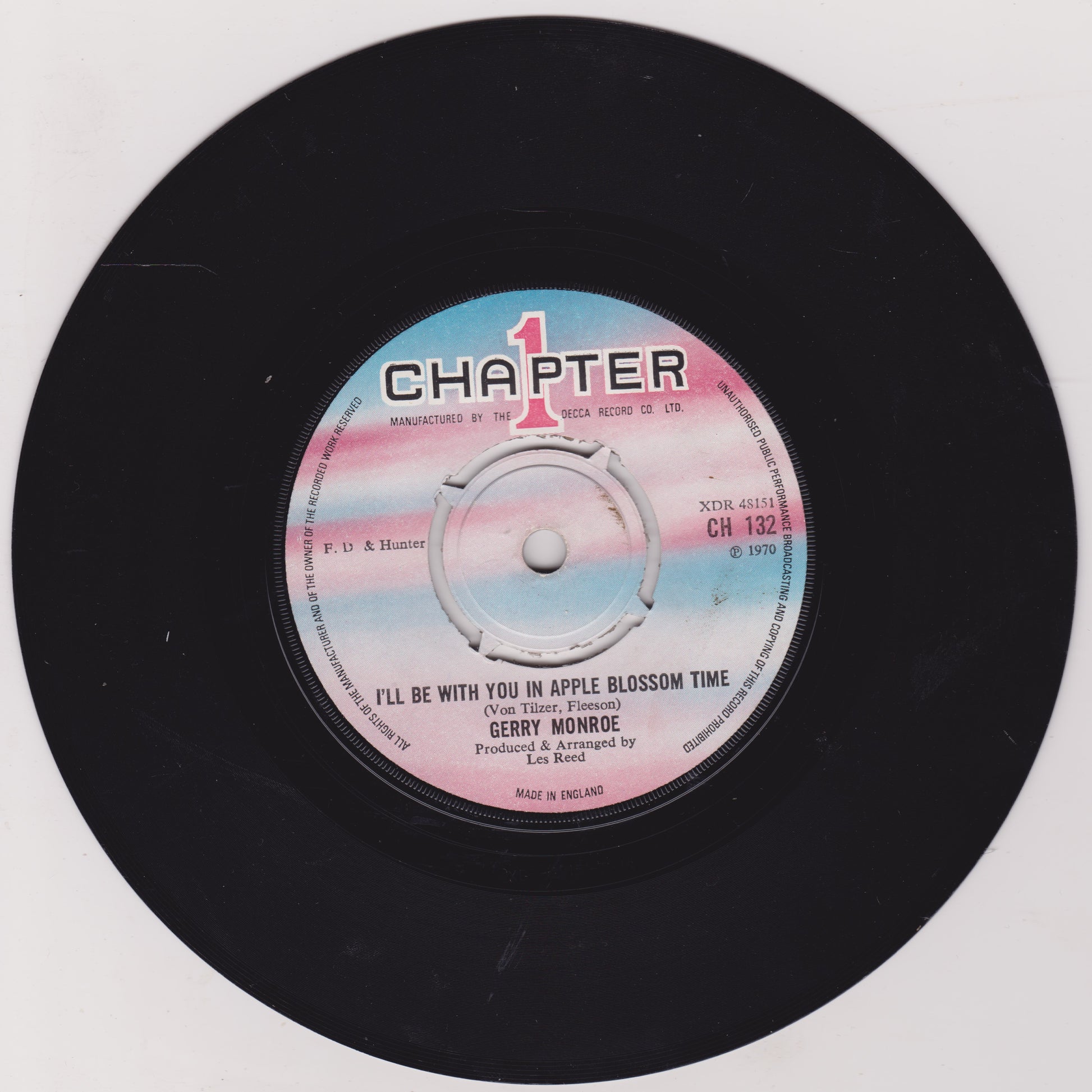 Vinyl record with 'Chapter 1' label on a white background