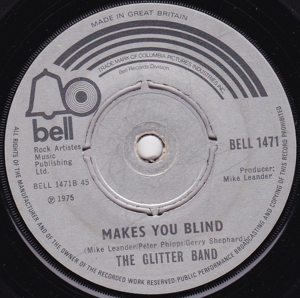 The Glitter Band ‎– People Like You And People Like Me (Bell 1976) 7" vinyl single G+/-