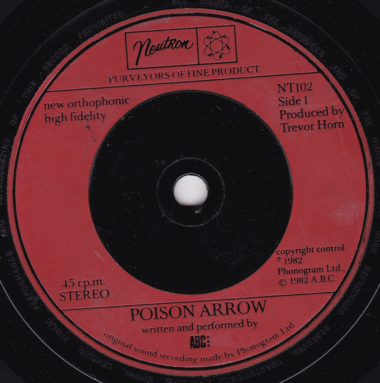 ABC - Poison Arrow (Neutron 1982) 7" vinyl single G+/-