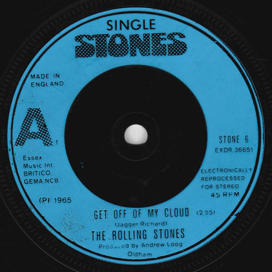 The Rolling Stones – Get Off Of My Cloud / Play With Fire (Decca 1980) 7" vinyl single VG/-