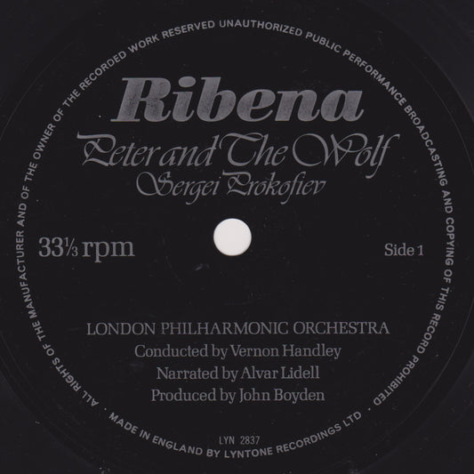 Sergei Prokofiev ‎– Peter And The Wolf (Ribena 1974) 7" flexi disc EP VG/-