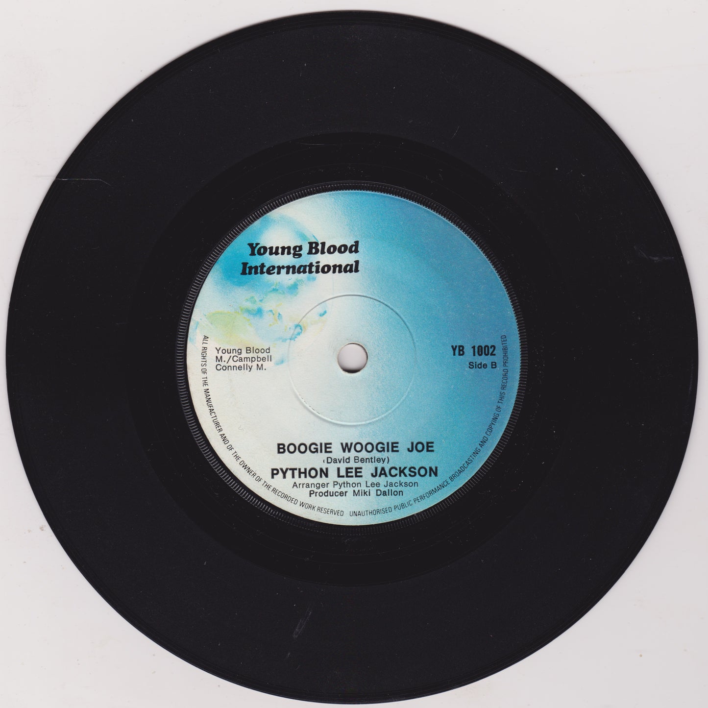 Python Lee Jackson – In A Broken Dream (Young Blood International 1972) 7" vinyl single G+/-