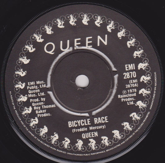 Queen ‎– Bicycle Race / Fat Bottomed Girls (EMI 1978) 7" vinyl single VG/-