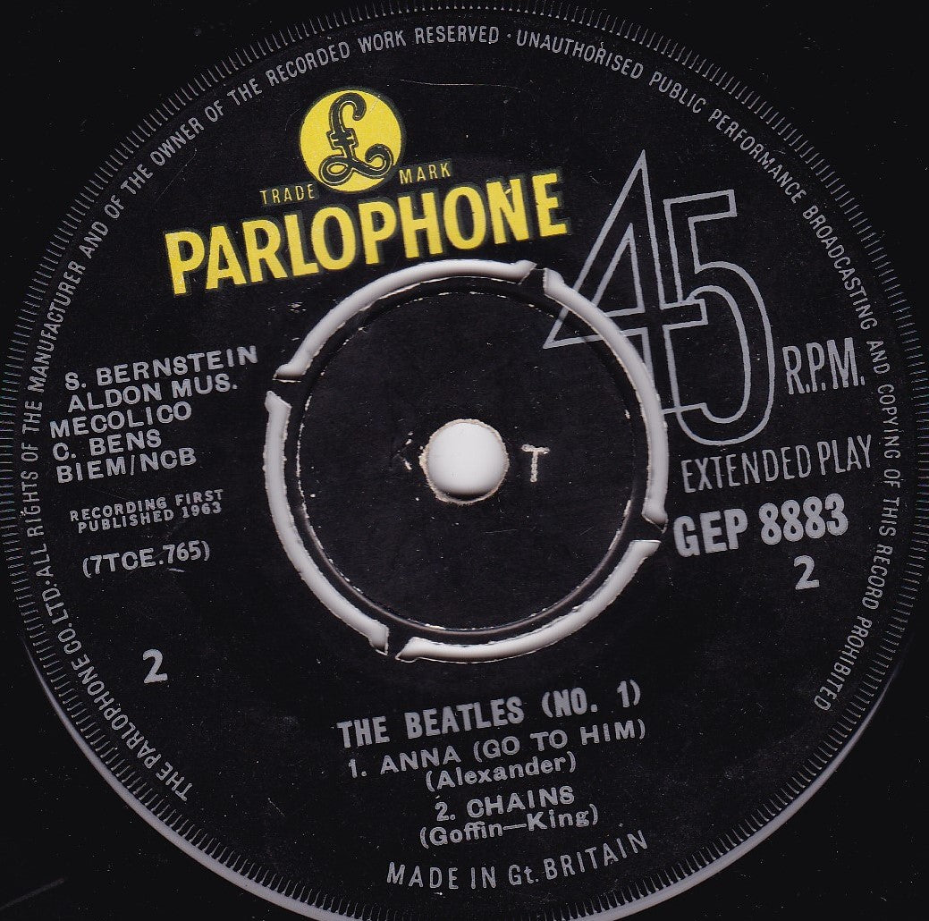 The Beatles - The Beatles (No.1) (Parlophone 1963) 7" vinyl EP VG/- Mono