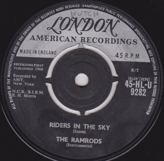 The Ramrods ‎– Riders In The Sky (London 1961) 7" vinyl single VG/-