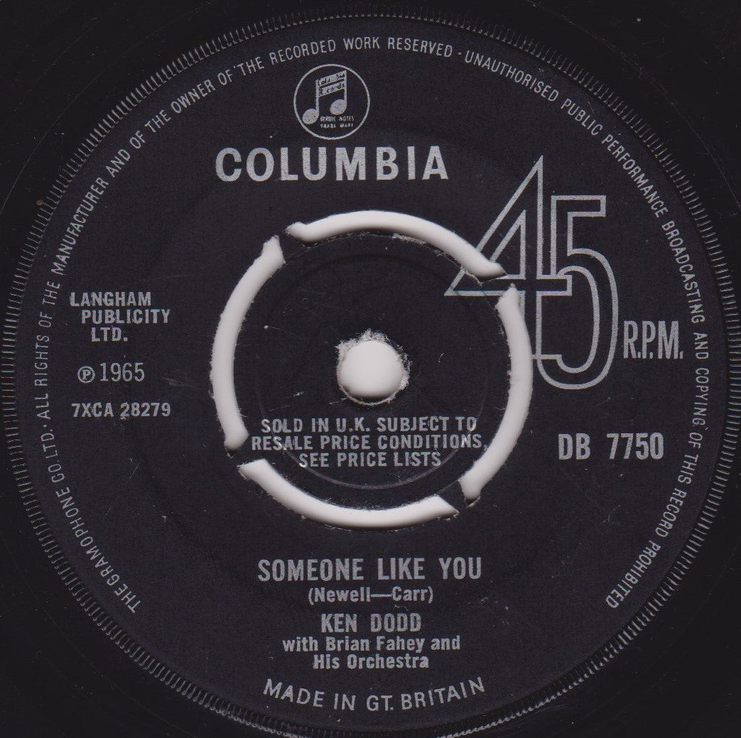 Ken Dodd With Geoff Love And His Orchestra – The River (Le Colline Sono In Fiore) 7" vinyl single VG/-