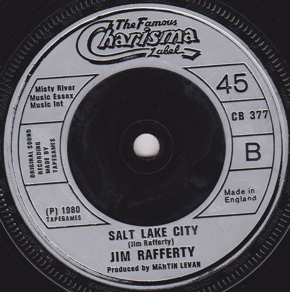 Jim Rafferty - The Bogeyman (Charisma 1980) 7" vinyl single VG/-