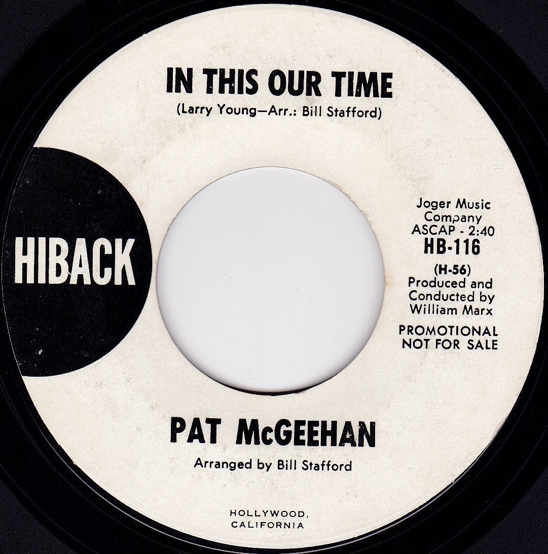 Pat McGeehan ‎– Requiem For A King (Hiback 1968) 7" vinyl single promo G+/- jukebox