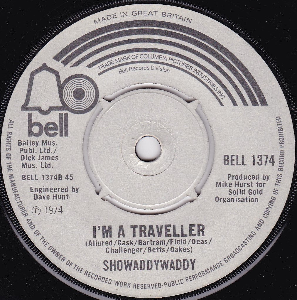 Showaddywaddy - Rock 'N' Roll Lady (Bell 1974) 7" vinyl single G+/-