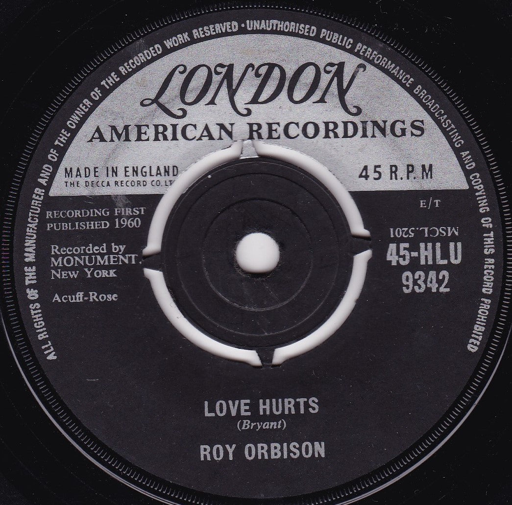 Roy Orbison ‎– Runnin' Scared (London 1961) 7" vinyl single G+/-