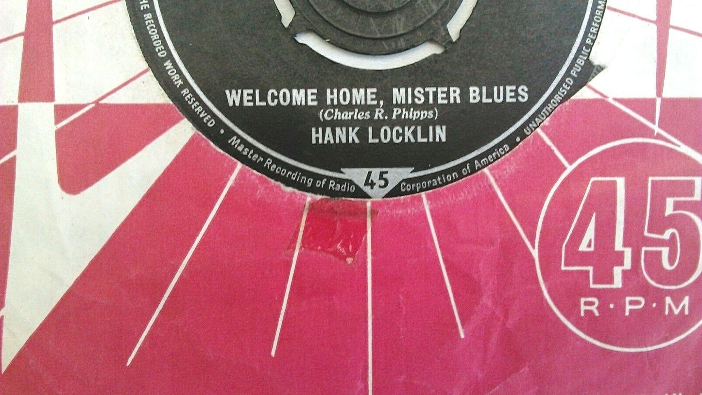 Hank Locklin - Welcome Home, Mister Blues (RCA, 1962) 7" vinyl single VG/VG