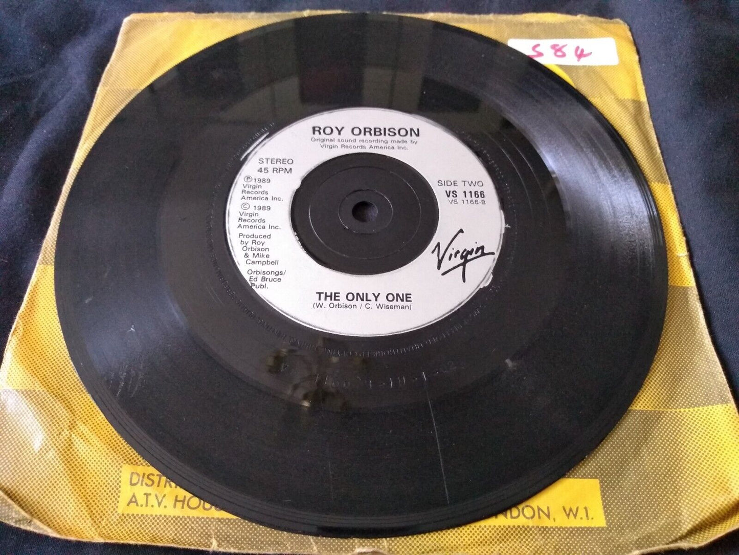 Roy Orbison – You Got It (Virgin 1989) 7" vinyl single VG/-