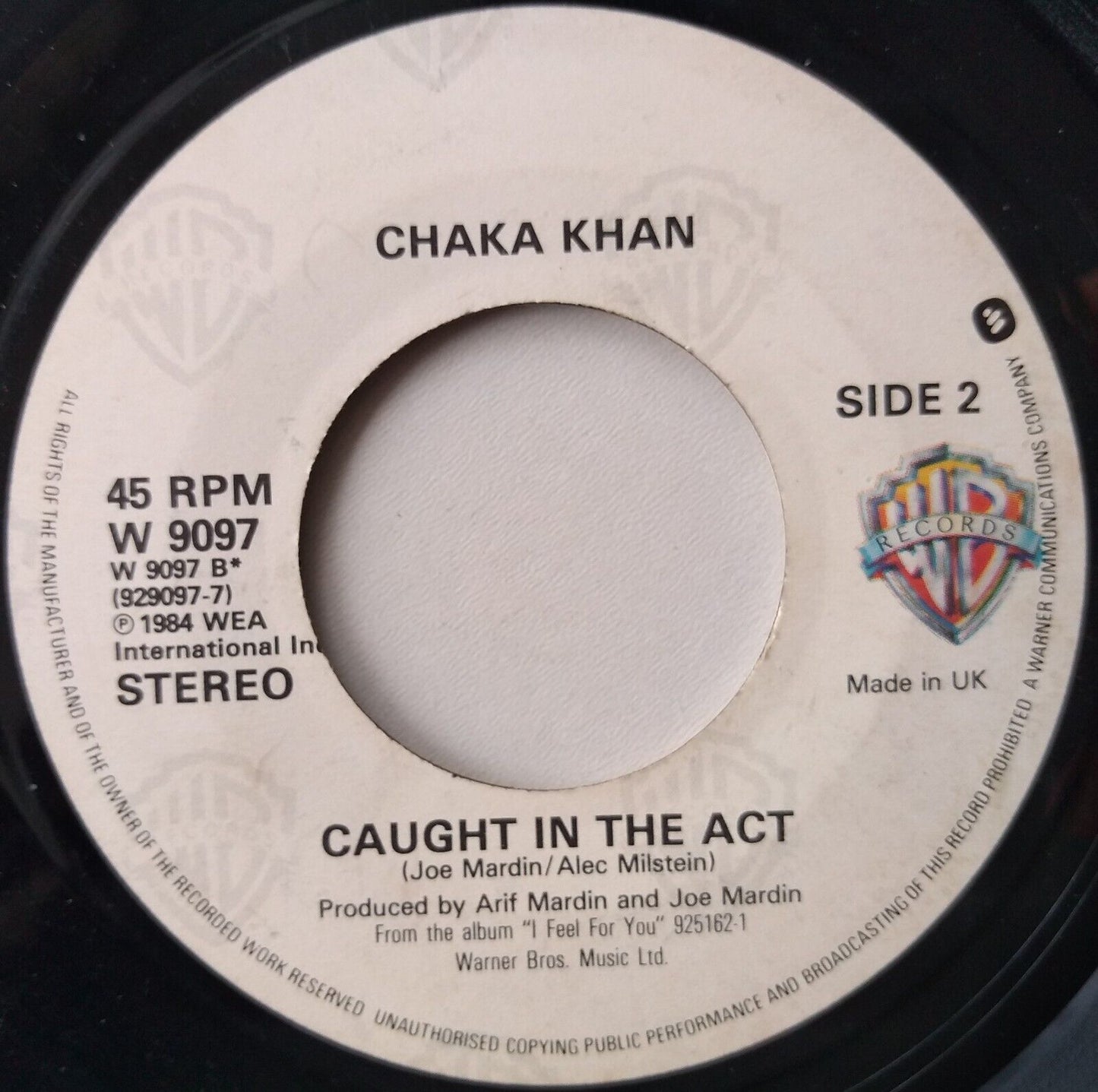 Chaka Khan ‎– This Is My Night (WB, 1984) 7" vinyl single VG/- jukebox centre