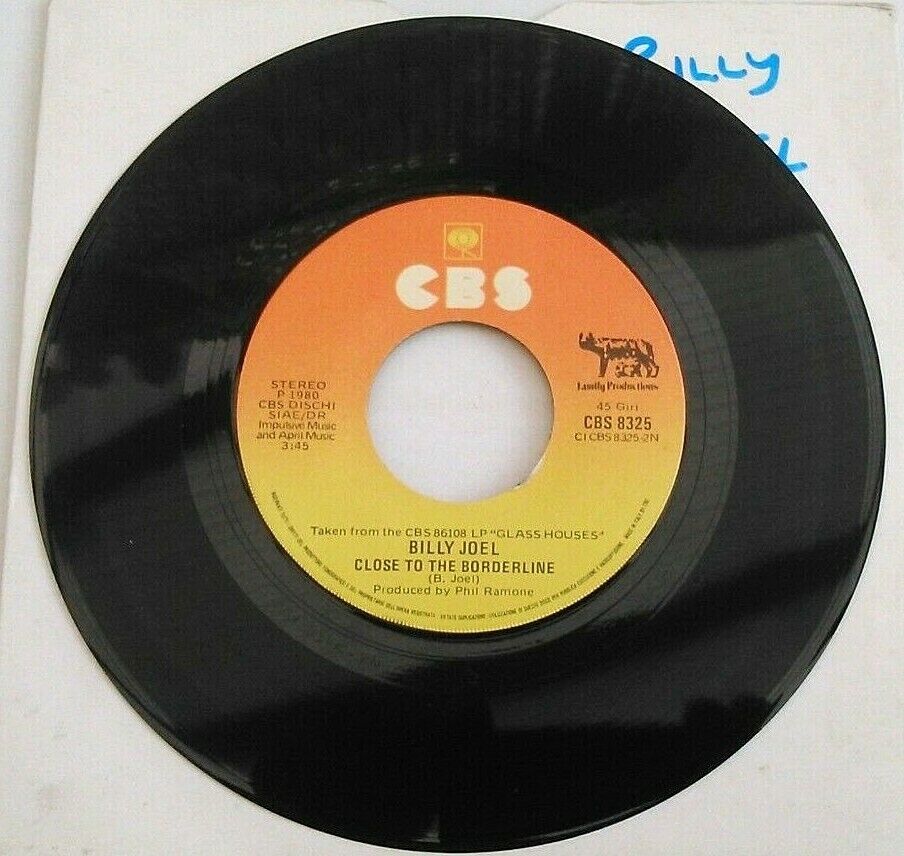 Billy Joel - All For Leyna (CBS, 1980) 7" vinyl single VG/- Italy jukebox centre