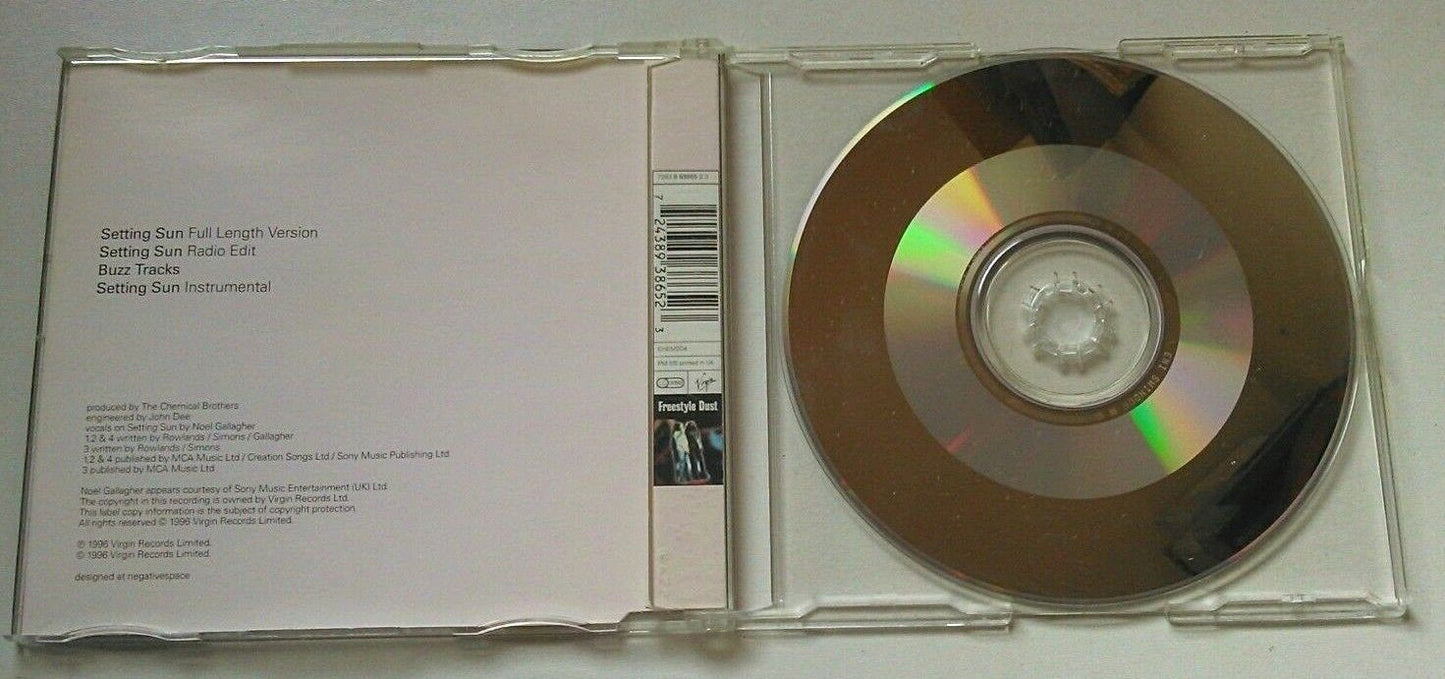 The Chemical Brothers & Noel Gallagher - Setting Sun (Virgin, 1996) CD single