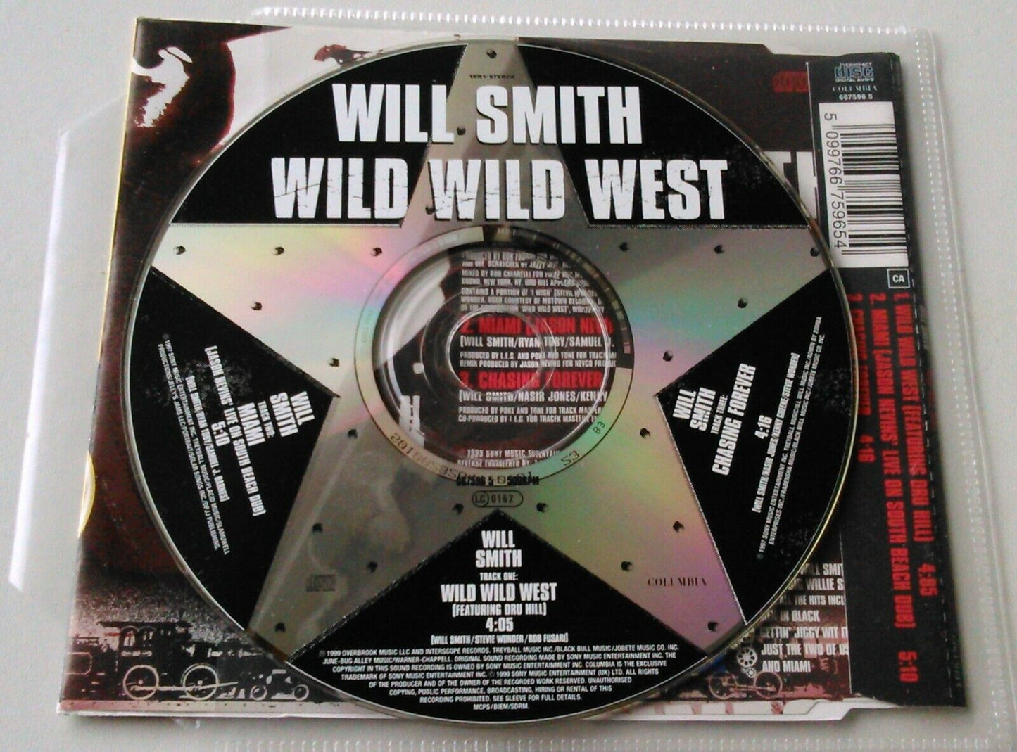 Will Smith – Wild Wild West (1999) CD single *no case - plastic wallet*