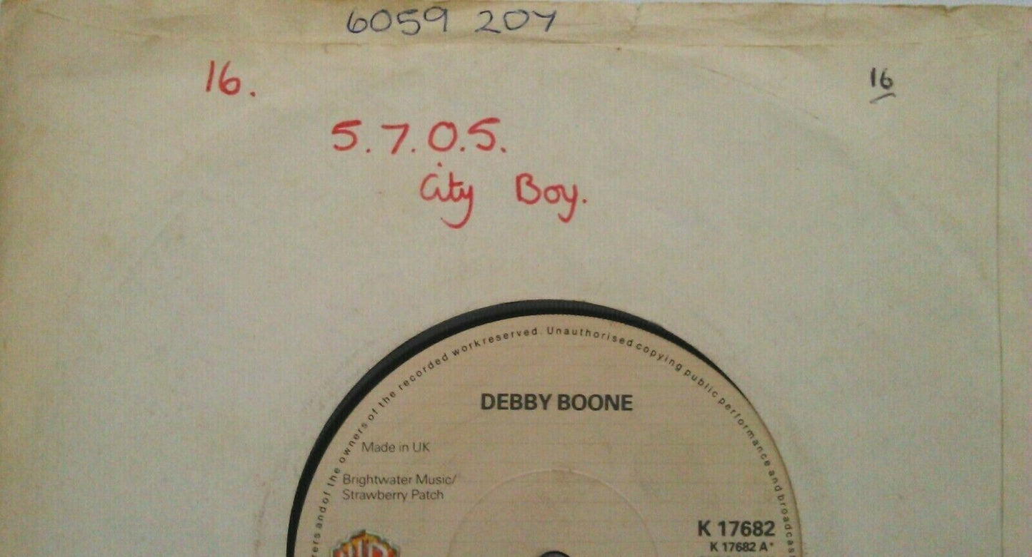 Debby Boone - Free To Be Lonely Again (WB, 1980) 7" vinyl single VG/-