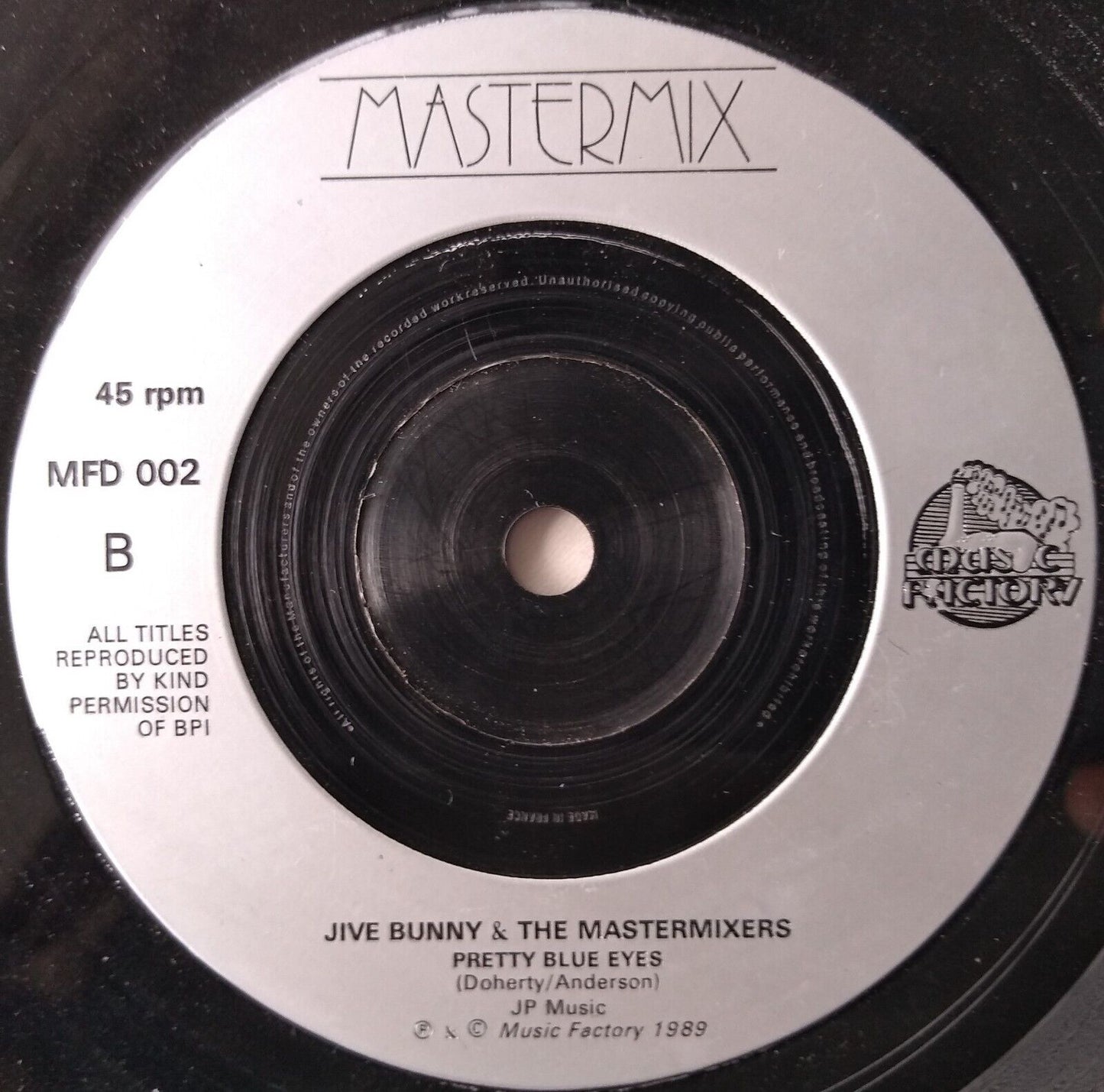 Jive Bunny And The Mastermixers – That's What I Like (1989) 7" vinyl single VG/-