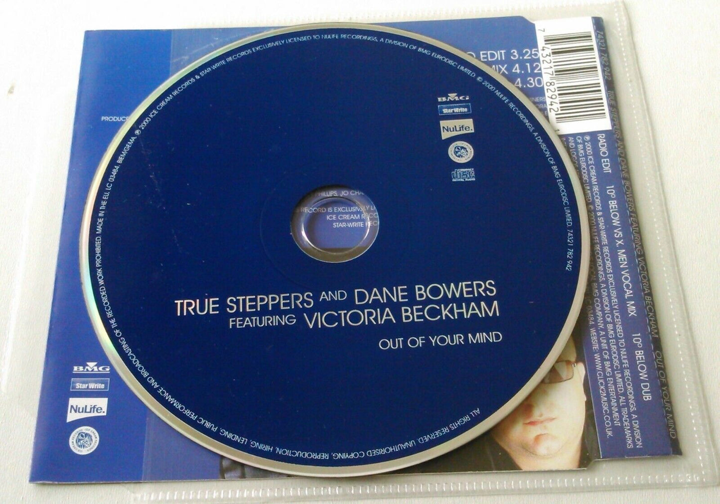 True Steppers - Out Of Your Mind (2000) CD single *no case - plastic wallet*