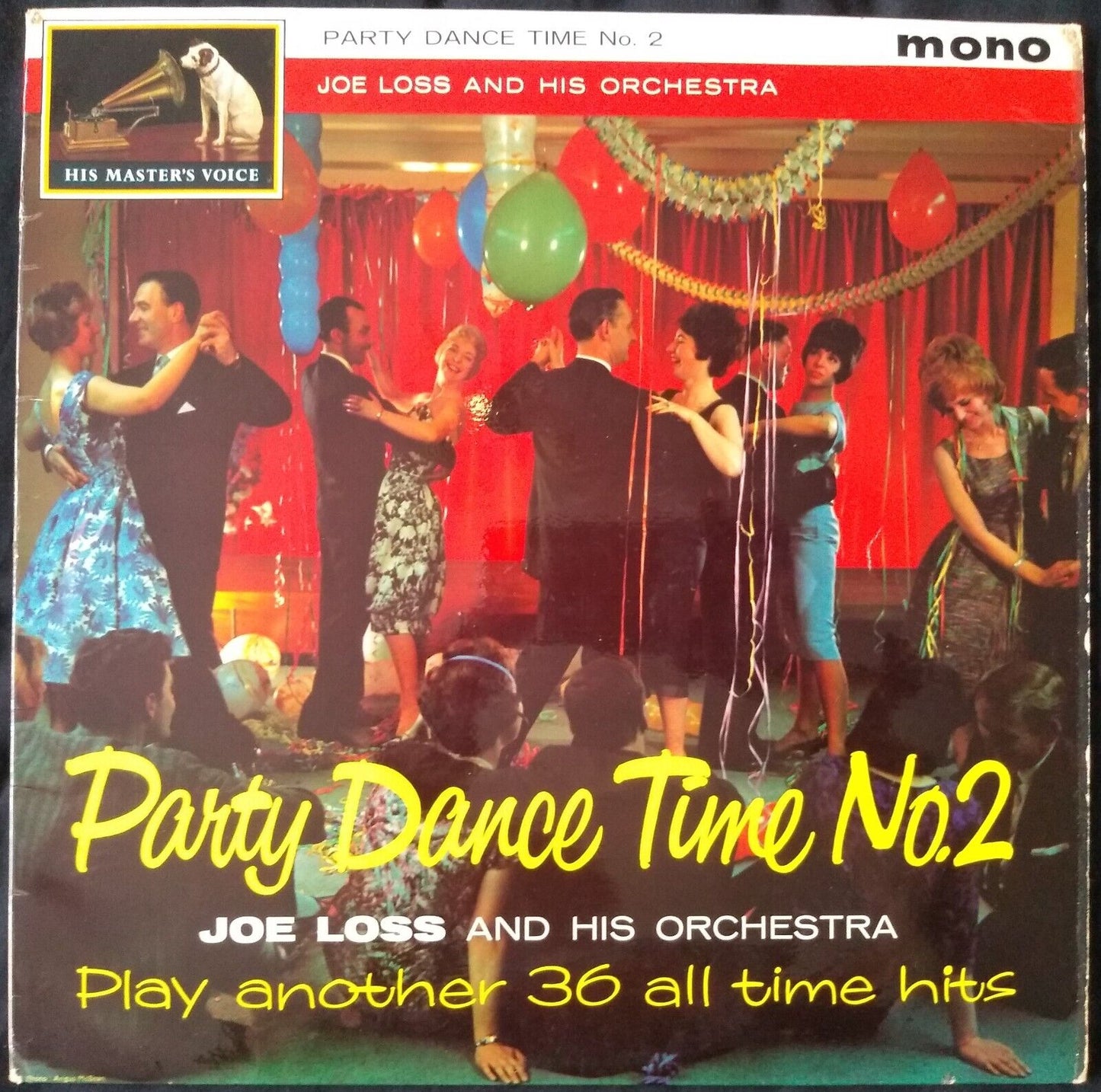 Joe Loss & His Orchestra ‎– Party Dance Time No. 2 (HMV 1961) 12" vinyl LP VG/VG