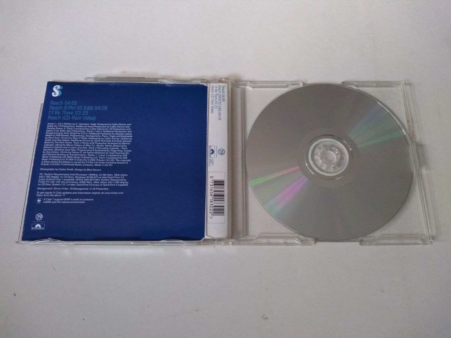 S Club 7 - Reach (2000) CD single