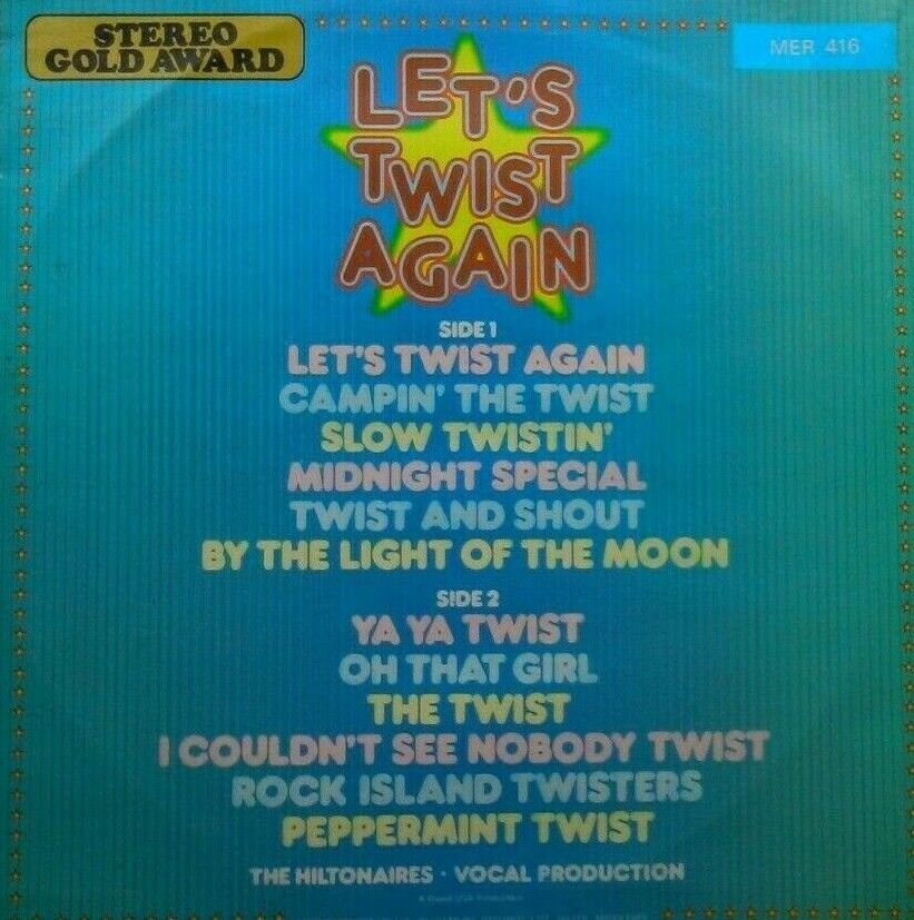 The Hiltonaires – Let's Twist Again (Stereo Gold, 1976) 12" vinyl LP VG/VG