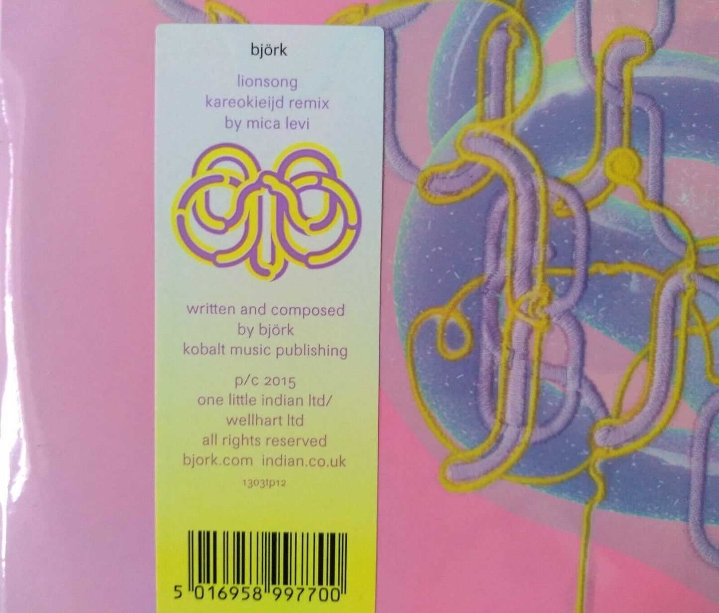 Björk - Lionsong [Kareokieijd Remix] (One Little Indian 2015) 12" single New