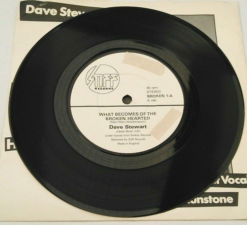 Dave Stewart - What Becomes Of The Broken Hearted 7" vinyl P/S single VG/VG