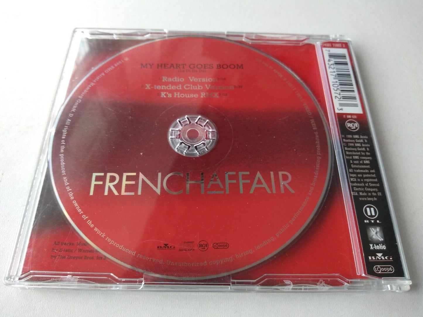 French Affair - My Heart Goes Boom La Di Da Da (2000) CD single