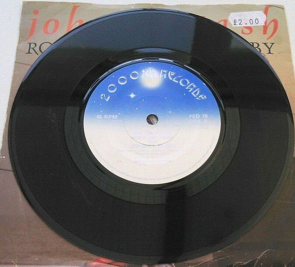 Johnny Nash – Rock Me Baby (2000 AD, 1985) 7" vinyl single VG/VG