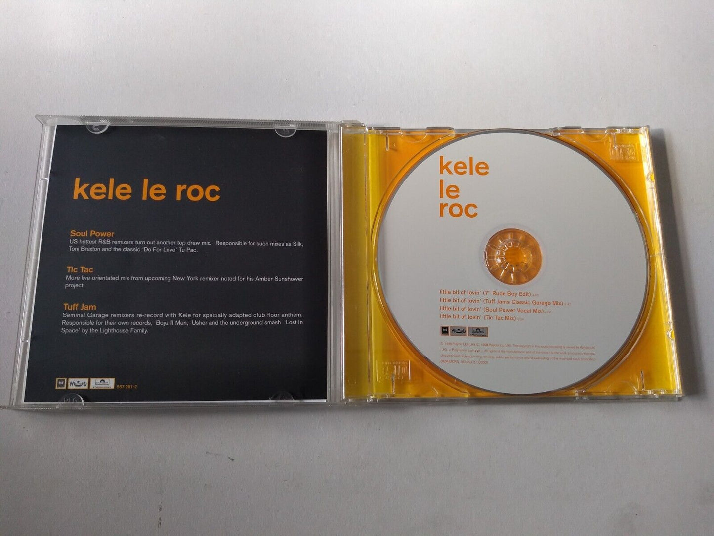 Kele Le Roc – Little Bit Of Lovin' (The Mixes) (1998) CD single