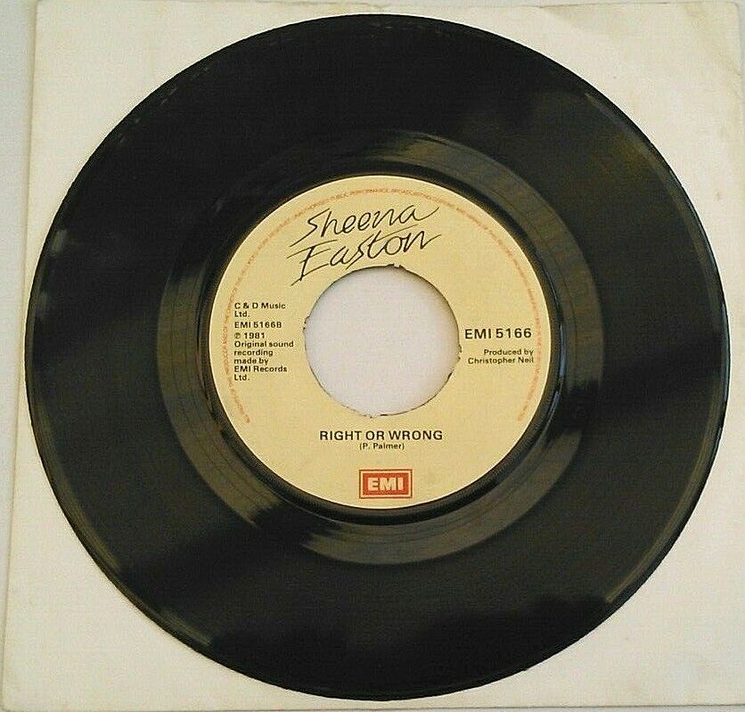 Sheena Easton - When He Shines (EMI, 1981) 7" vinyl single VG/- jukebox centre