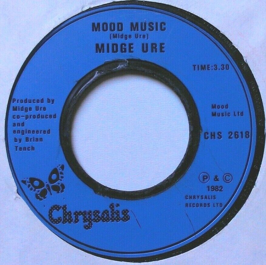 Midge Ure - No Regrets (Chrysalis, 1982) 7" vinyl single VG/- jukebox