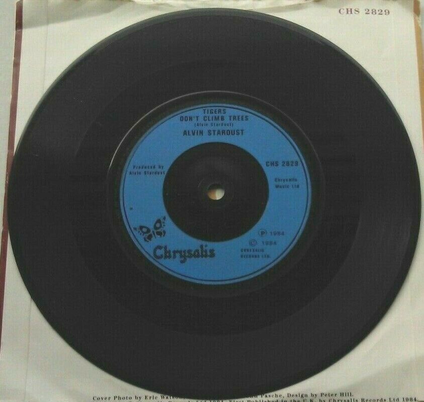 Alvin Stardust ‎– I Won't Run Away (Chrysalis,1984) 7" vinyl single VG/VG