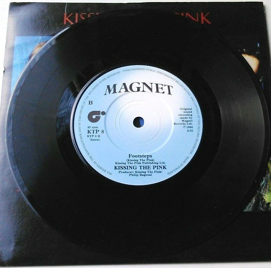 Kissing The Pink – One Step (Magnet, 1985) 7" vinyl P/S single VG/VG