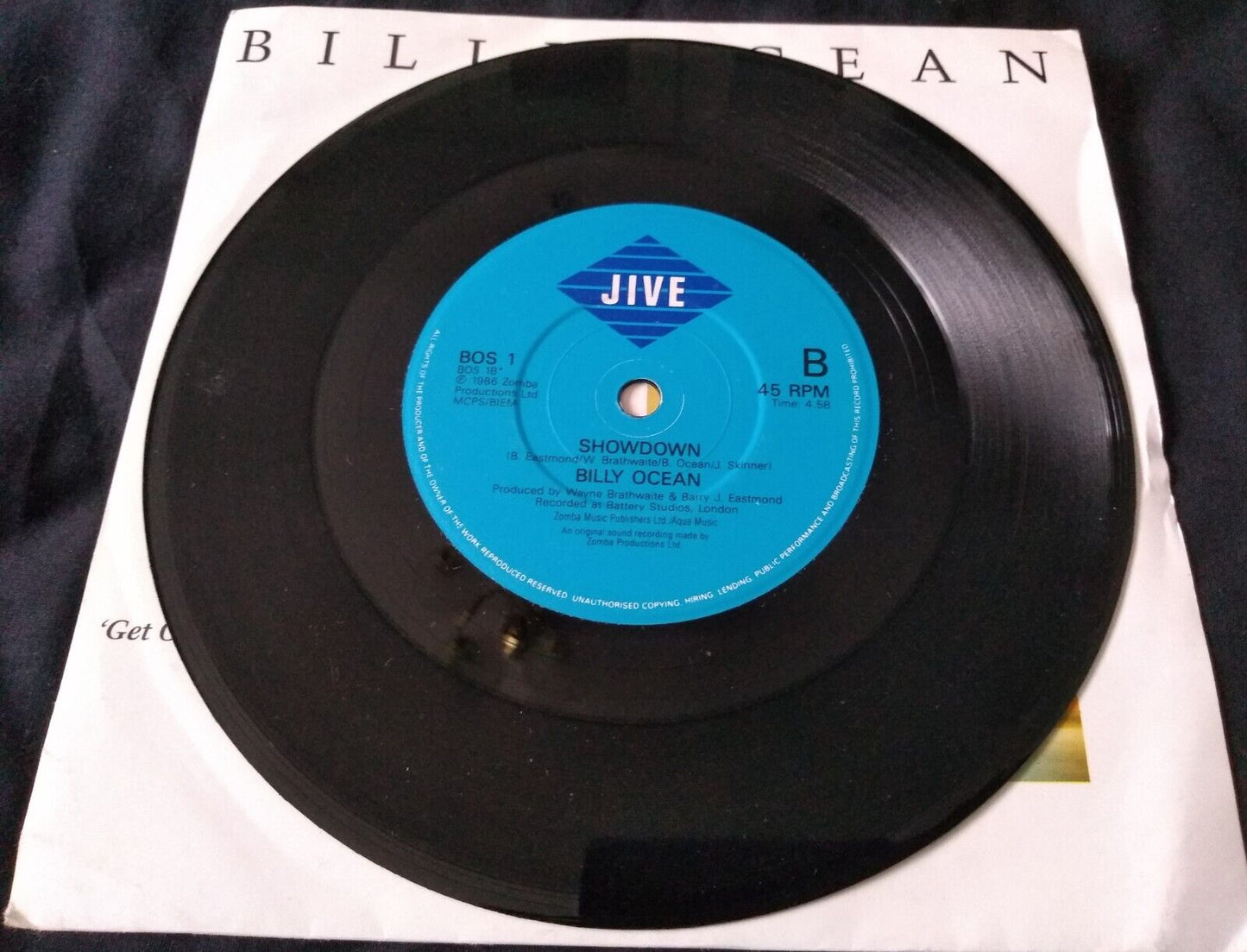 Billy Ocean – Get Outta My Dreams, Get Into My Car (1988) 7" vinyl single VG/VG