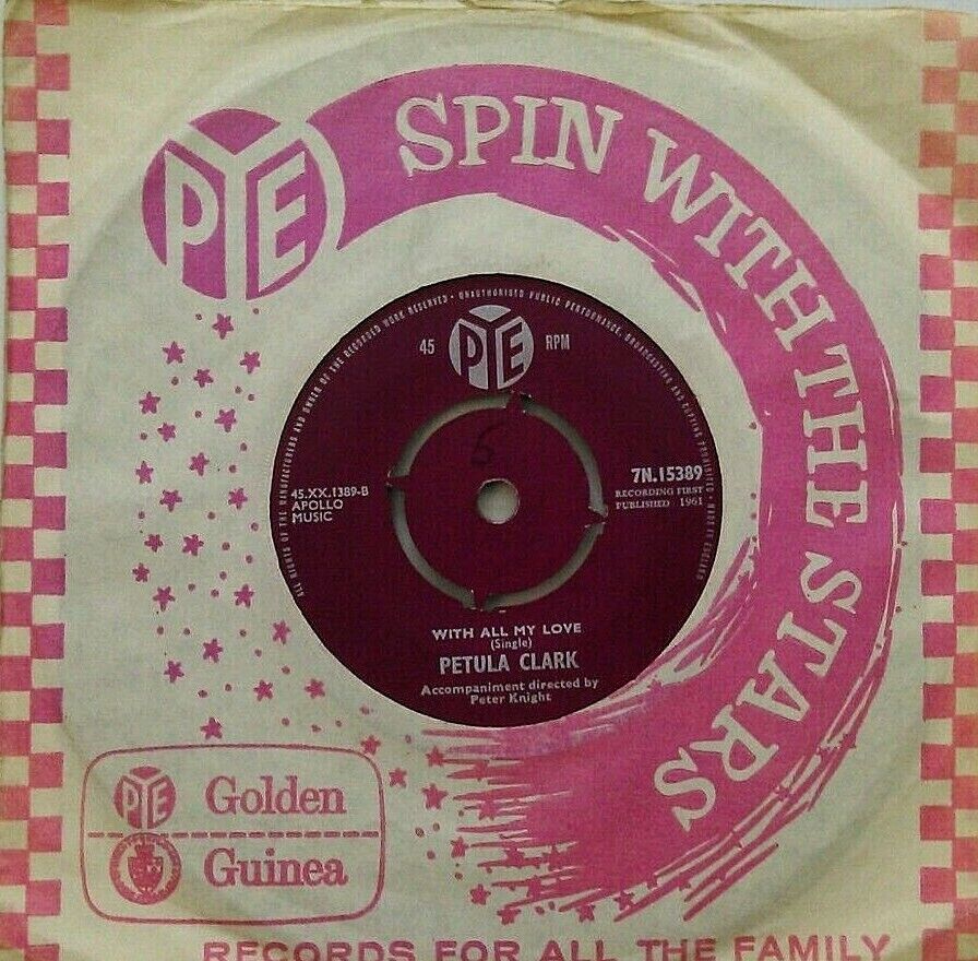 Petula Clark – My Friend The Sea (Pye, 1961) 7" vinyl single VG/VG