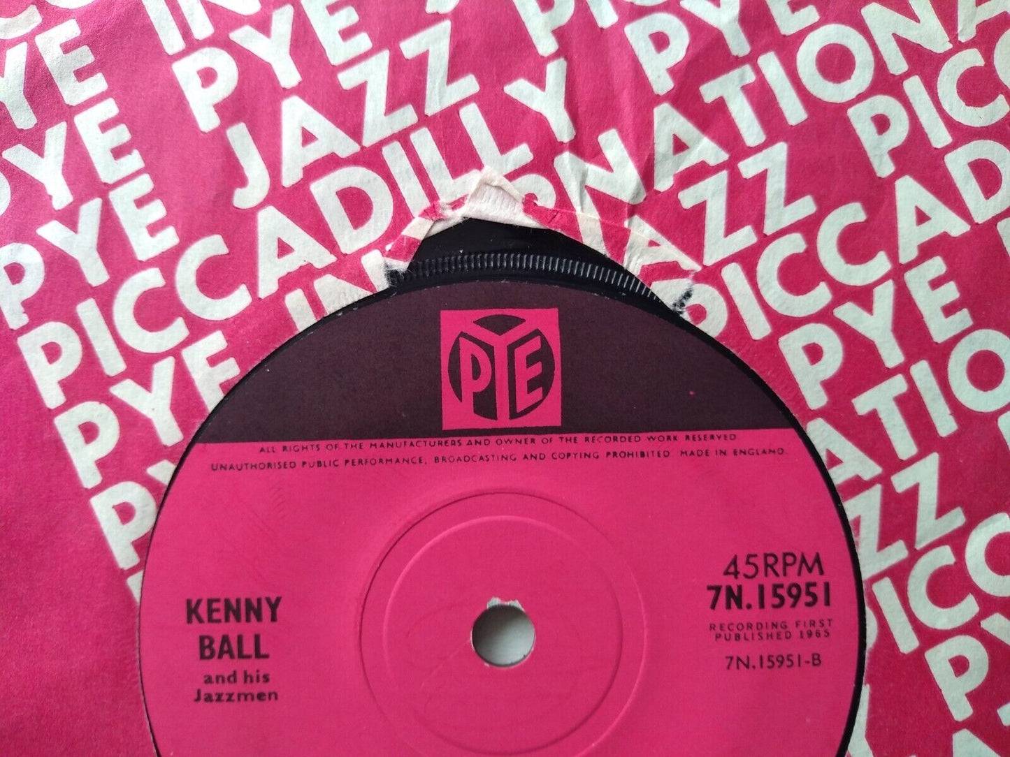 Kenny Ball & His Jazzmen – (I Wonder) What Became Of Life 7" vinyl single VG/VG