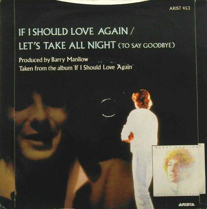 Barry Manilow - If I Should Love Again (Arista, 1982) 7" vinyl P/S single VG/VG