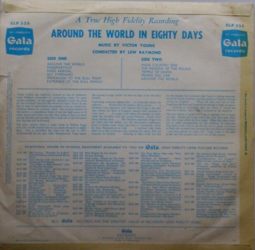 Victor Young – Music From Michael Todd's Around The World In 80 Days LP VG/VG