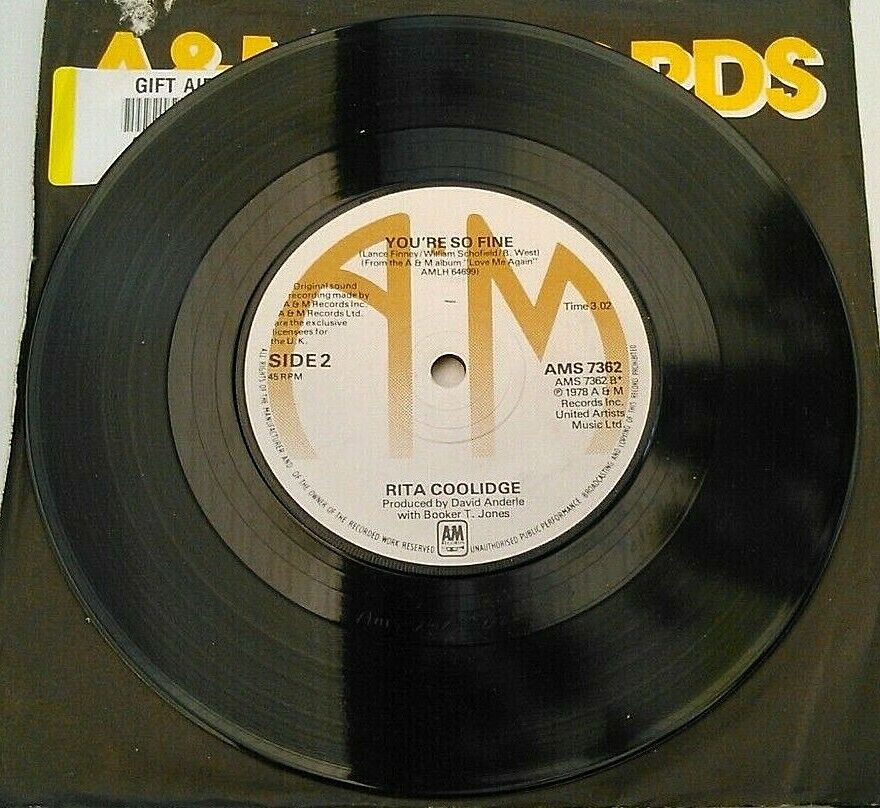 Rita Coolidge - Slow Dancer (A&M, 1978) 7" vinyl single VG/G+