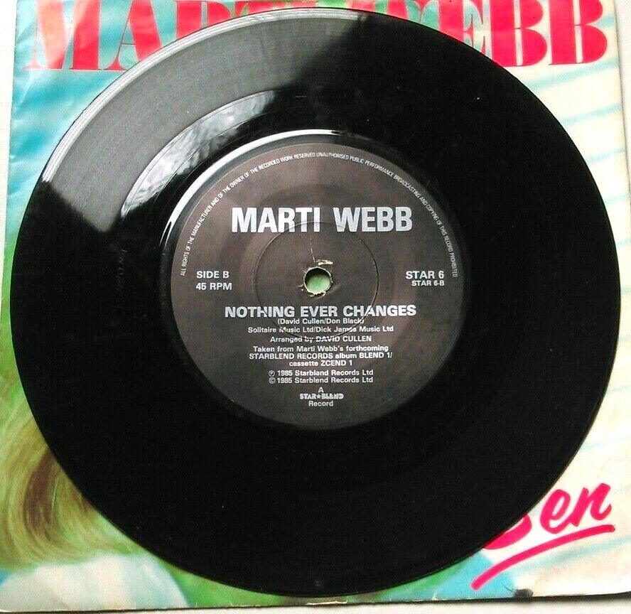 Marti Webb - Ben (Starblend, 1985) 7" vinyl single VG/VG