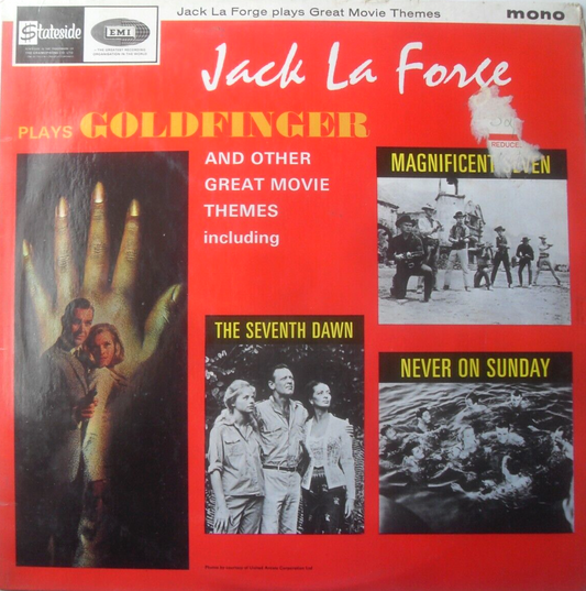 Jack La Forge Plays Great Movie Themes (Stateside,1965) 12" vinyl LP VG/VG