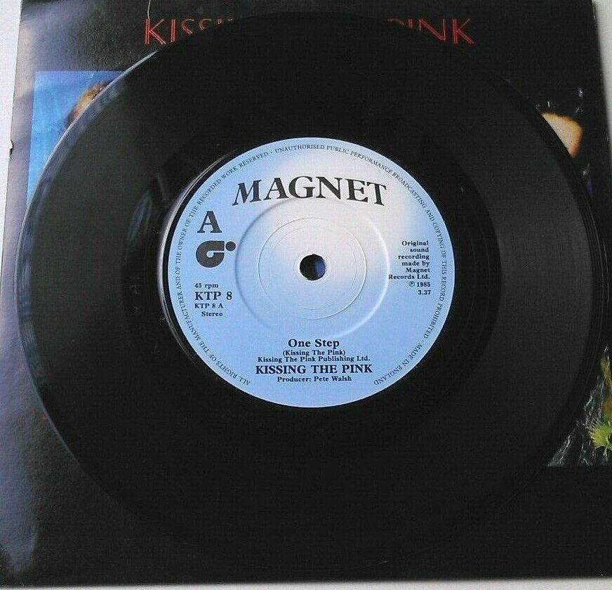 Kissing The Pink – One Step (Magnet, 1985) 7" vinyl P/S single VG/VG