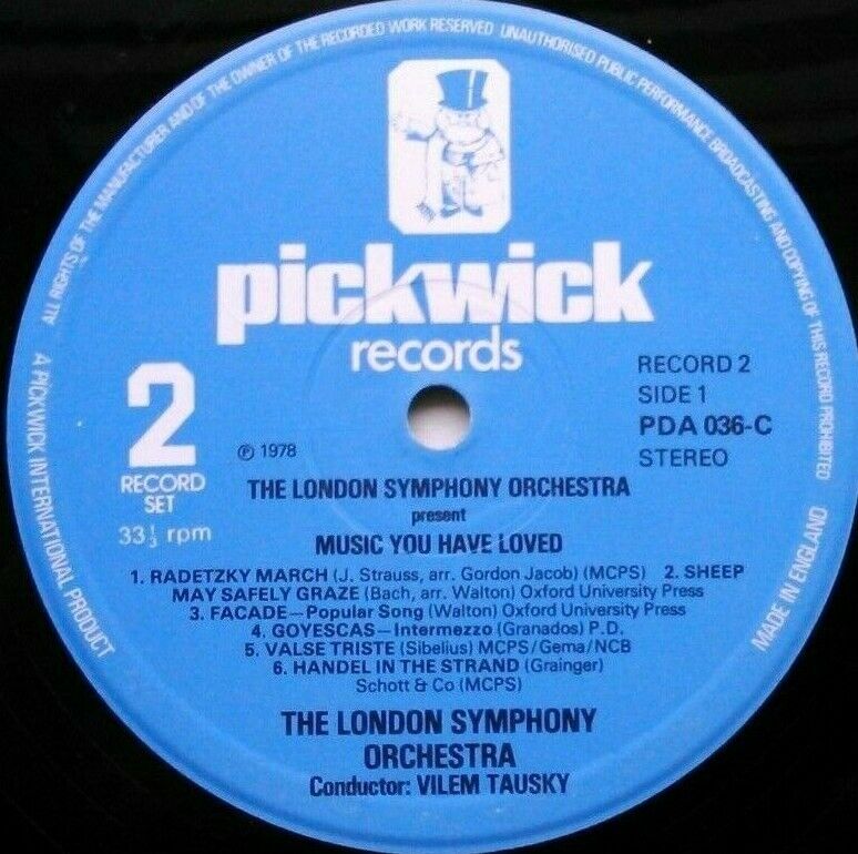 London Symphony Orchestra - Music You Have Loved (1978) 2x12" vinyl LP VG/VG