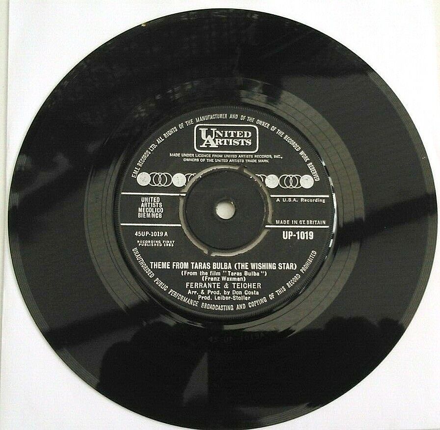 Ferrante & Teicher - Theme From Taras Bulba (UA, 1963) 7" vinyl single VG/-