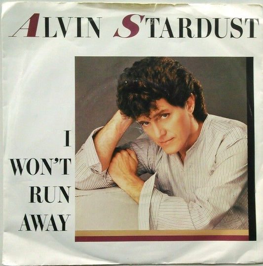 Alvin Stardust ‎– I Won't Run Away (Chrysalis,1984) 7" vinyl single VG/VG