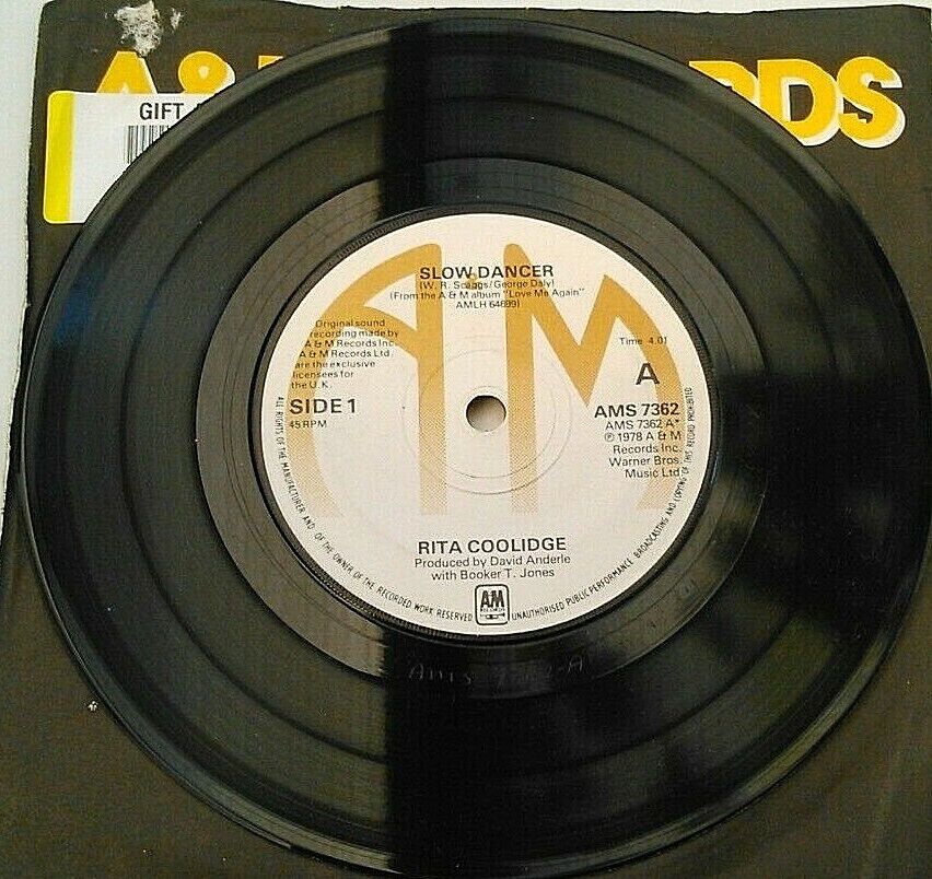 Rita Coolidge - Slow Dancer (A&M, 1978) 7" vinyl single VG/G+