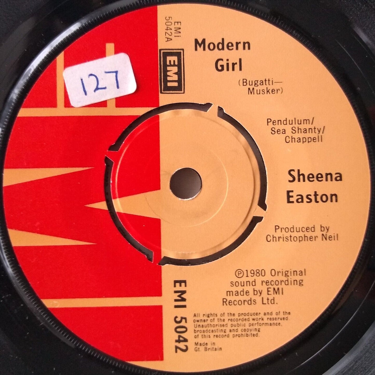 Sheena Easton - Modern Girl (EMI, 1980) 7" vinyl single VG/-